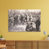 Negro Baptisme in de Verenigde Staten Canvas Afdruk (Insitu (Woonkamer))