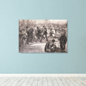 Negro Baptisme in de Verenigde Staten Canvas Afdruk (Insitu (Houten vloer))