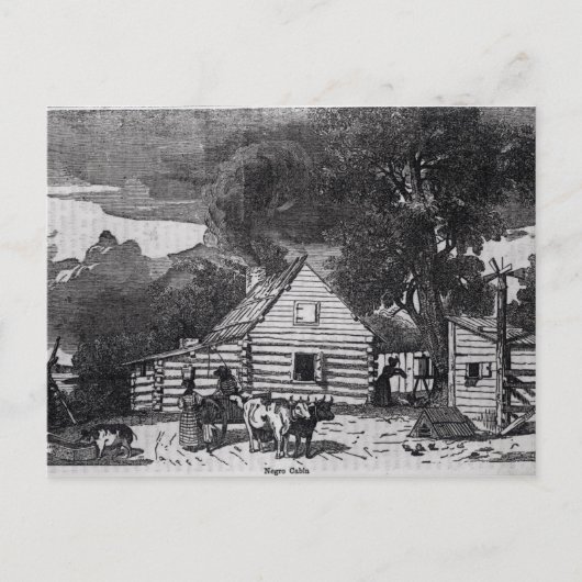 Negro Cabin Briefkaart (Voorkant)