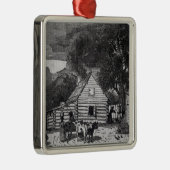 Negro Cabin Metalen Ornament (Rechts)