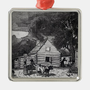 Negro Cabin Metalen Ornament