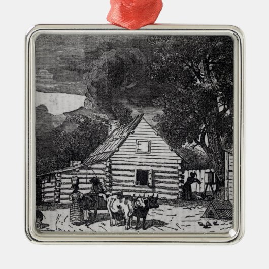 Negro Cabin Metalen Ornament (Voorkant)