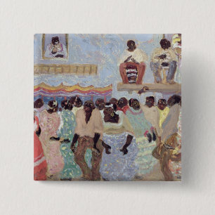 Negro Dance Vierkante Button 5,1 Cm
