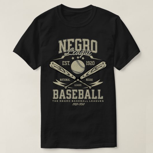 Negro League Baseball T-shirt (Design voorkant)