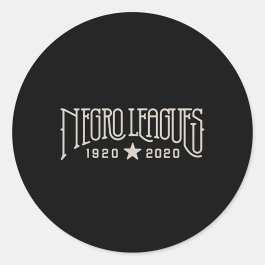 Negro Leliga Centennial Ronde Sticker (Voorkant)