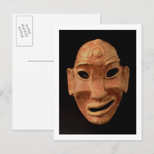 Negroïd masker uit Carthage, 7e tot 6e eeuw voor C Briefkaart (Voorkant / Achterkant)