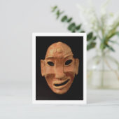 Negroïd masker uit Carthage, 7e tot 6e eeuw voor C Briefkaart (Staand voorkant)