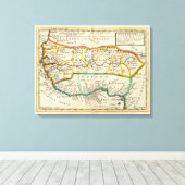 Negroland en Guinee Canvas Afdruk (Insitu (Houten vloer))