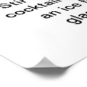 NEGRONI 18 x 24-inch Cocktail Recipe Art Poster (Hoek)