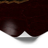 Negroni Art Deco Poster | Printbare Zwarte Goud Th (Hoek)