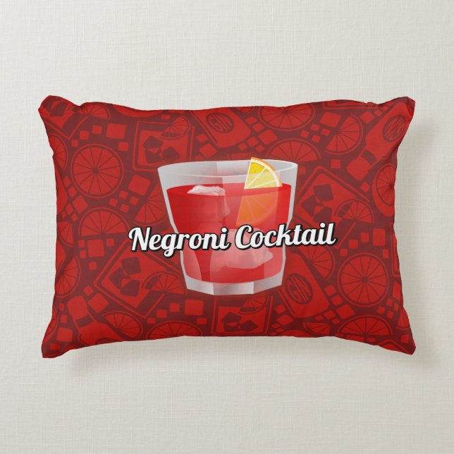Negroni Cocktail Accent Kussen (Voorkant)