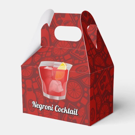 Negroni Cocktail Bedankdoosjes (Voorkant Zijde)