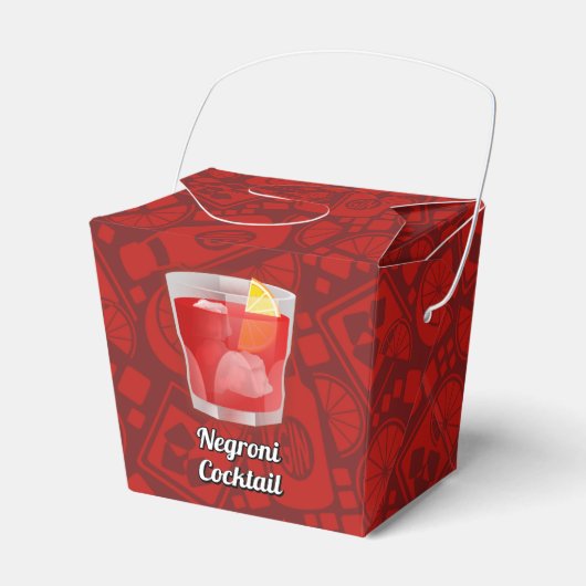 Negroni Cocktail Bedankdoosjes (Voorkant Zijde)