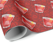 Negroni Cocktail Cadeaupapier (Rol Hoek)