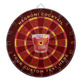 Negroni Cocktail Dartbord (Voorkant)