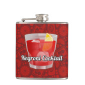 Negroni Cocktail Heupfles (Voorkant)