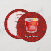 Negroni Cocktail Kaart (Voorkant / Achterkant)