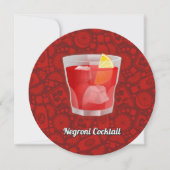 Negroni Cocktail Kaart (Voorkant)