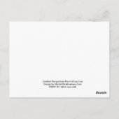 NEGRONI Cocktail Recipe Art Briefkaart (Achterkant)