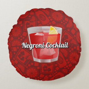 Negroni Cocktail Rond Kussen