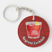 Negroni Cocktail Sleutelhanger (Voorkant)
