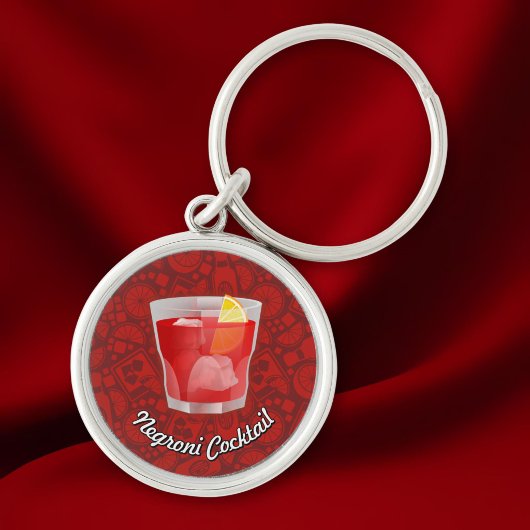 Negroni Cocktail Sleutelhanger