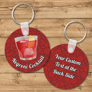 Negroni Cocktail Sleutelhanger