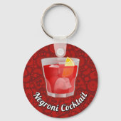 Negroni Cocktail Sleutelhanger (Voorkant)