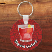 Negroni Cocktail Sleutelhanger (Voorkant)