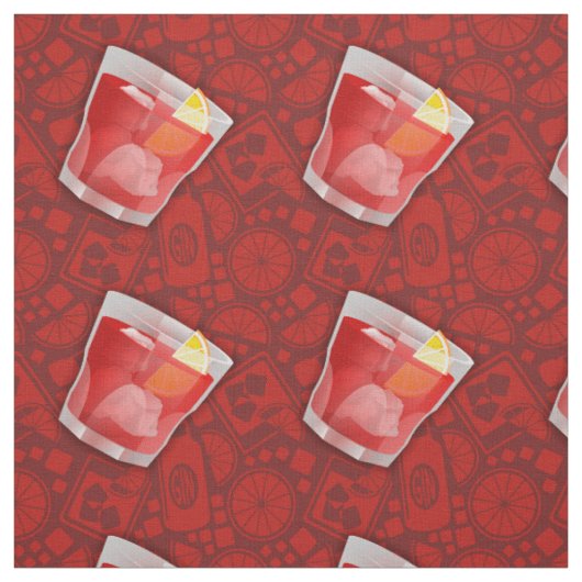 Negroni Cocktail Stof (Swatch)