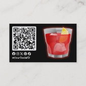 Negroni Cocktail Visitekaartje (Achterkant)