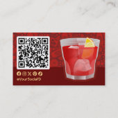 Negroni Cocktail Visitekaartje (Achterkant)