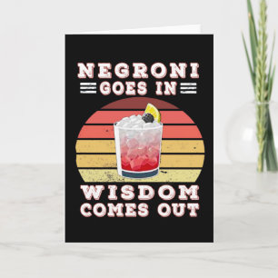 Negroni gaat uit in wijsheid kaart