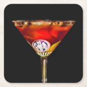 Negroni in Art Glass Kartonnen Onderzetters (Voorkant)