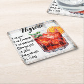 Negroni Kartonnen Onderzetters (Schuin)