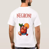 Negroni T-Shirt – Bold Italian Aperitif (Achterkant)