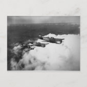 Negropiloten in Vliegtuig met haaienvinnen P-40 Vo Briefkaart (Voorkant)