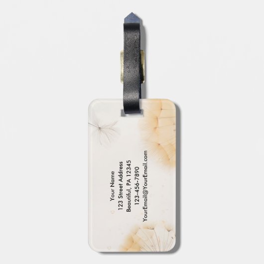 Nehemia 8:10 Vreugde van de Heer Bijbel Paardenblo Bagagelabel (Achterkant verticaal)