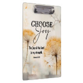 Nehemia 8:10 Vreugde van de Heer Bijbel Paardenblo Klembord (Rechts)