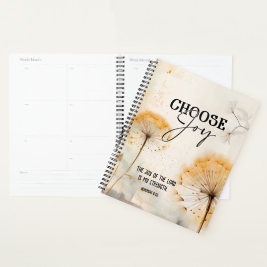 Nehemia 8:10 Vreugde van de Heer Bijbel Paardenblo Planner (Display)