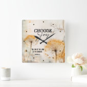 Nehemia 8:10 Vreugde van de Heer Bijbel Paardenblo Vierkante Klok (Huis)