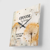 Nehemia 8:10 Vreugde van de Heer Bijbel Paardenblo Vierkante Klok (Hoek)