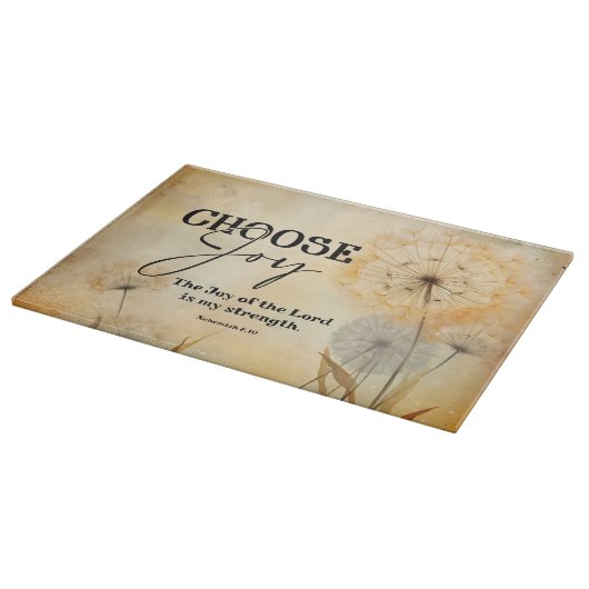 Nehemia 8:10 Vreugde van de Heer Bijbel Verse Bloe Snijplank (Hoek)