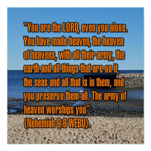 Nehemia 9:6 WEBU Perfect Poster (Voorkant)