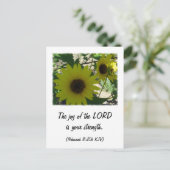 Nehemiah 8:10 briefkaart (Staand voorkant)