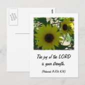 Nehemiah 8:10 briefkaart (Voorkant / Achterkant)