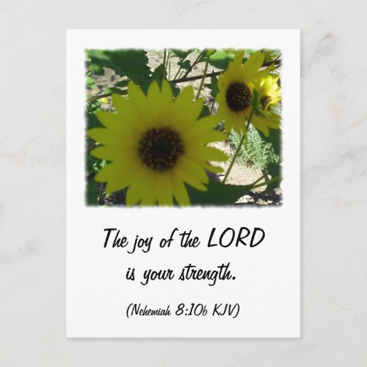 Nehemiah 8:10 briefkaart (Voorkant)