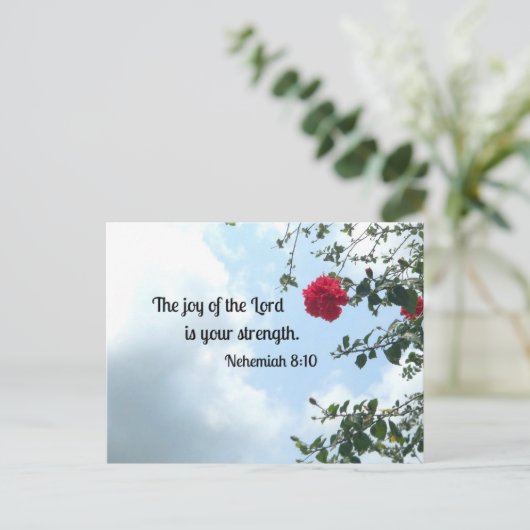 Nehemiah 8:10 De vreugde van de Heer... Briefkaart (Staand voorkant)