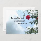 Nehemiah 8:10 De vreugde van de Heer... Briefkaart (Voorkant / Achterkant)