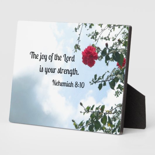 Nehemiah 8:10 De vreugde van de Heer... Fotoplaat (Zijkant)